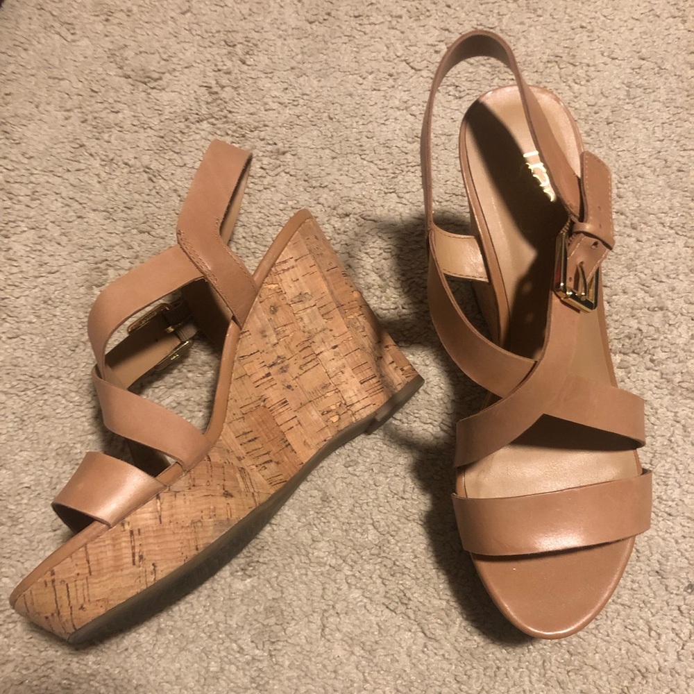 Tan wedges.